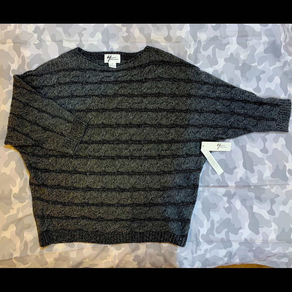 Andrea Jovine dolman sleeve cable knit sweater